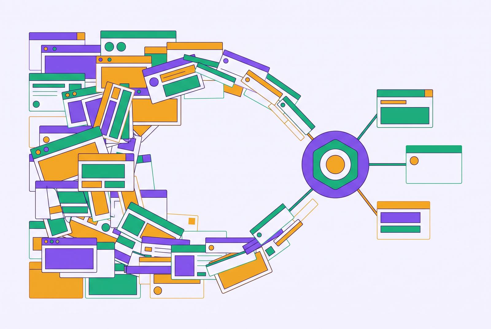 Cover illustration for “Why Most AI Tools Add Tabs Instead of Removing Them and What a Reasoning Engine Changes”