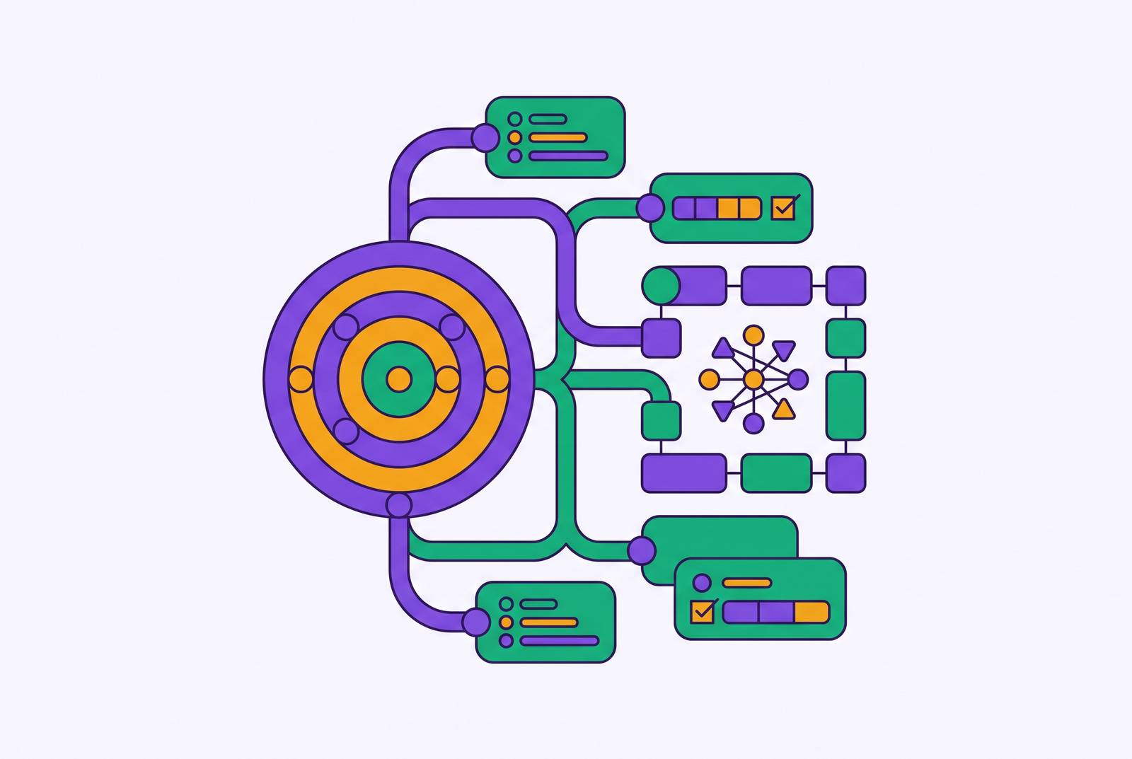 Cover illustration for “OKR Implementation with AI Planning Tools”
