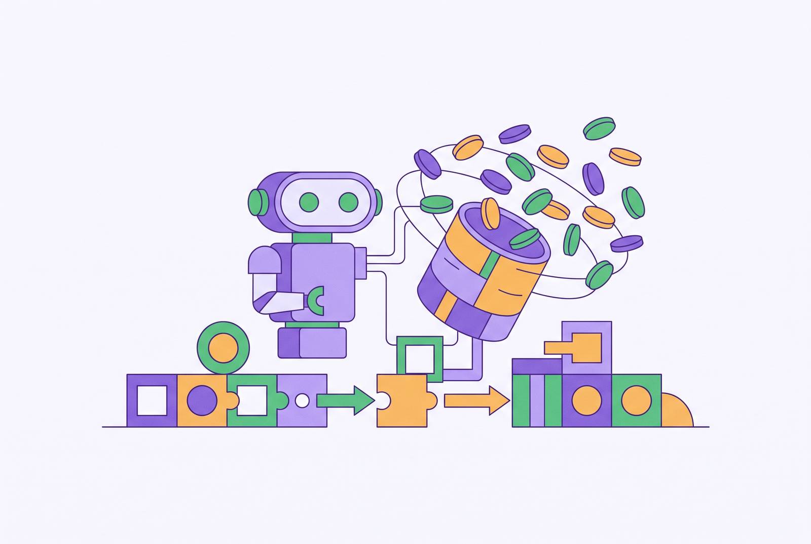 Cover illustration for “no-code AI assistant platforms that offer persistent user memory out of the box”