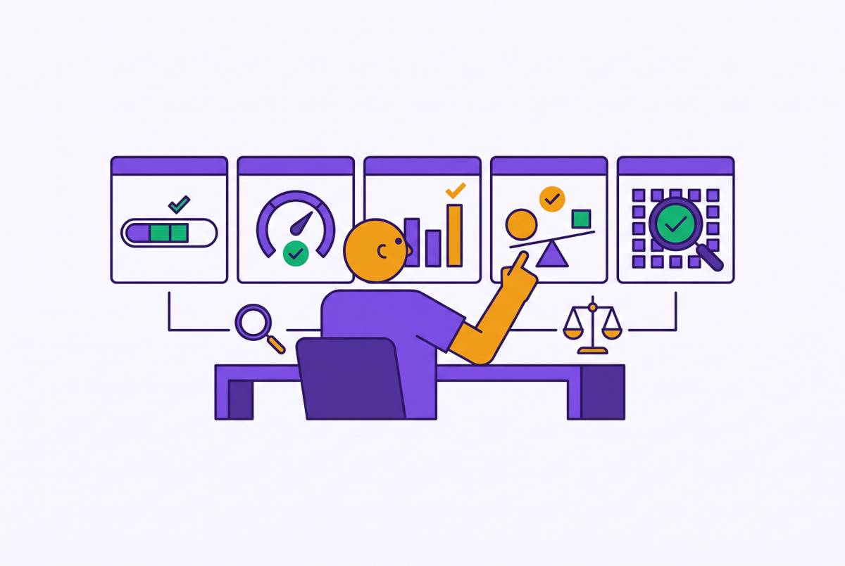 Cover illustration for “LLM Evaluation Framework Selection for Individual Developers”