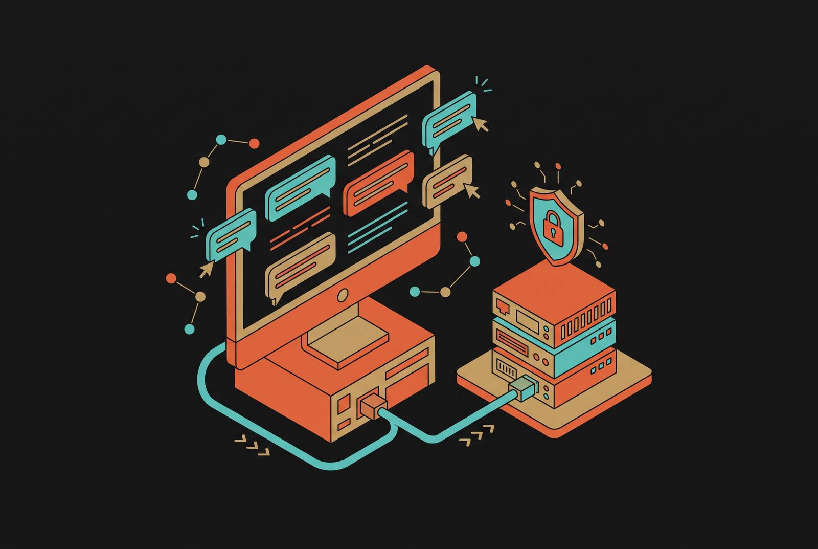 Cover illustration for “Open WebUI as a ChatGPT Alternative for Self-Hosters”