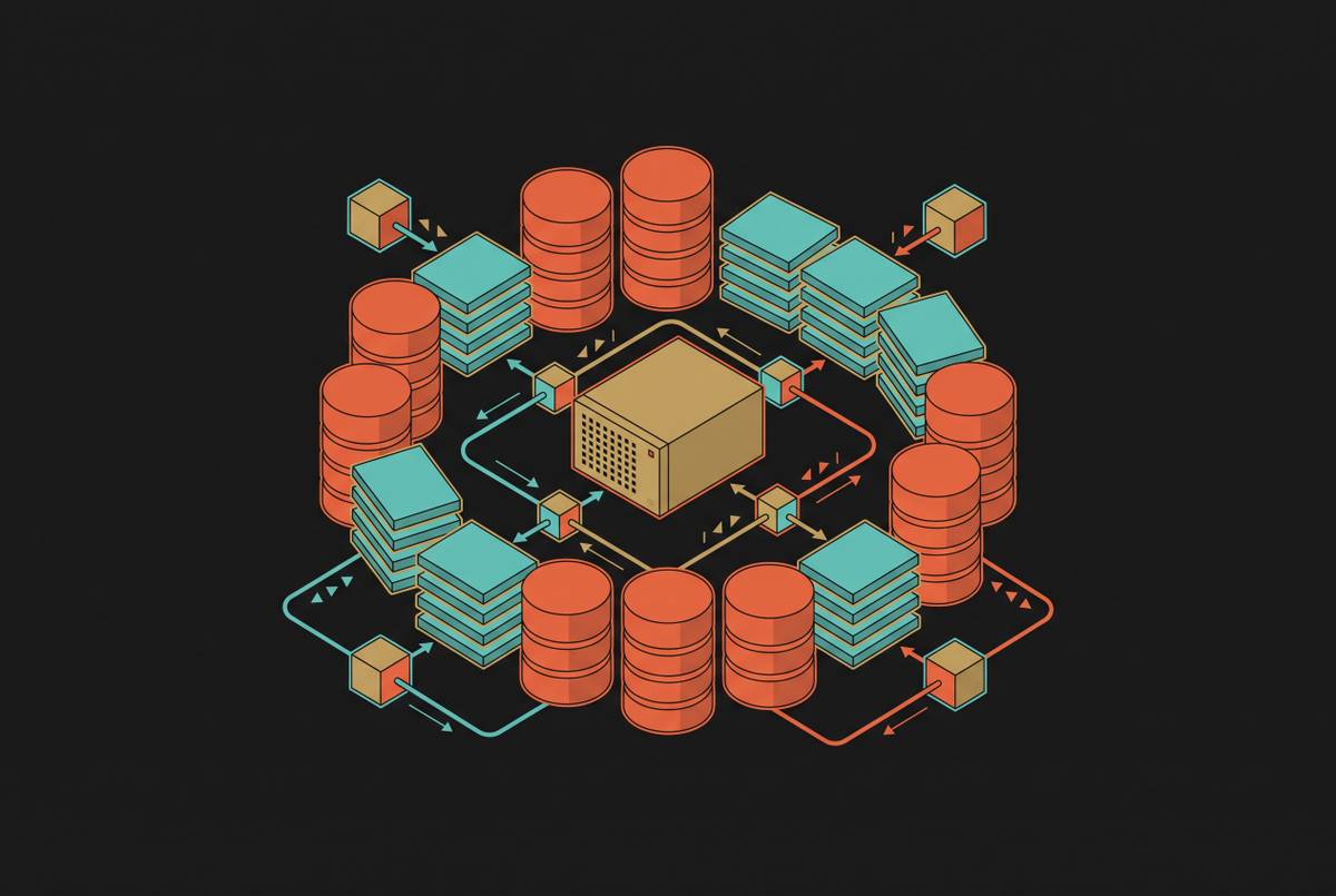 Cover illustration for “Building a Self-Hosted Memory Layer Around Open-Weight Models for Lasting Work Context”