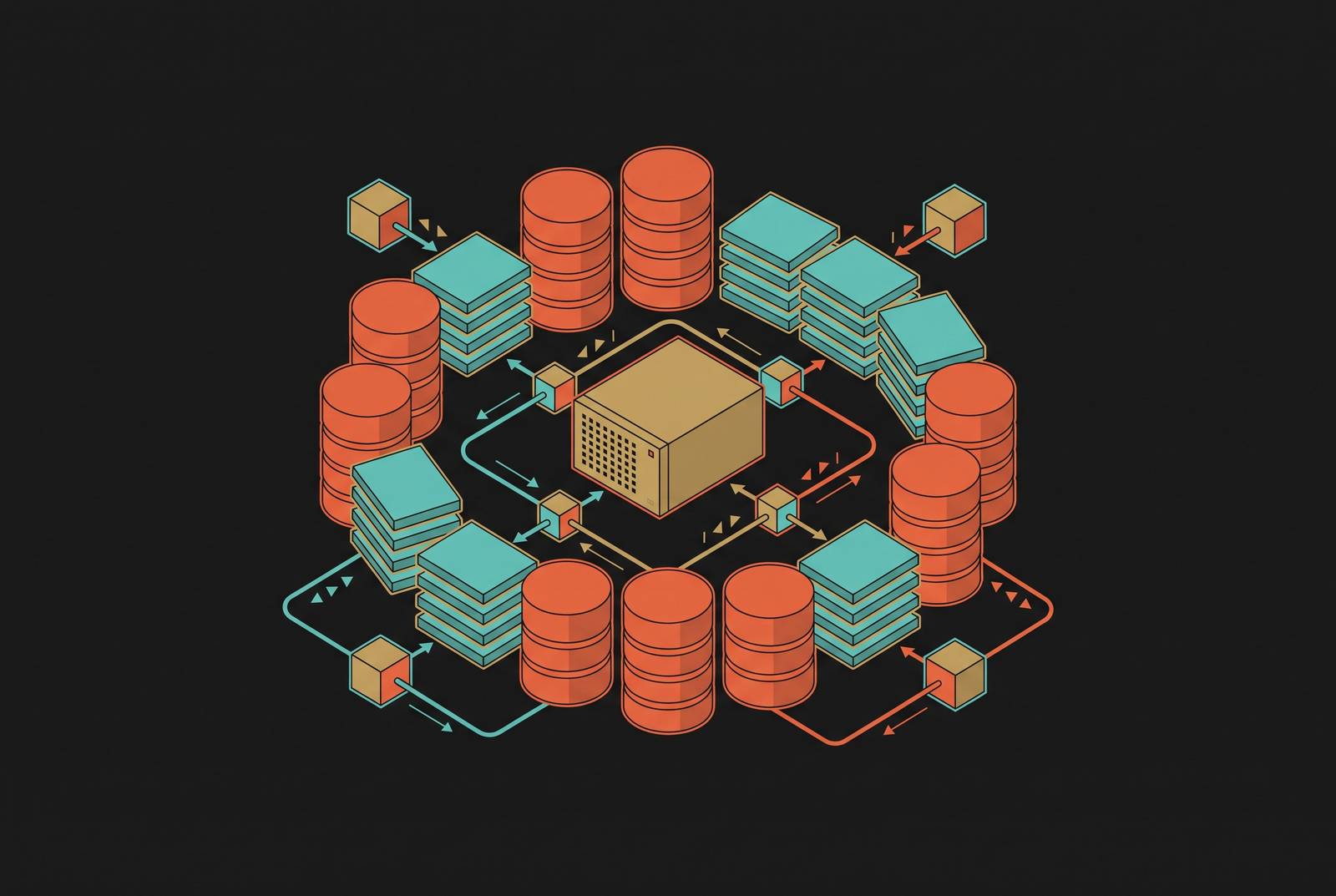 Cover illustration for “Building a Self-Hosted Memory Layer Around Open-Weight Models for Lasting Work Context”