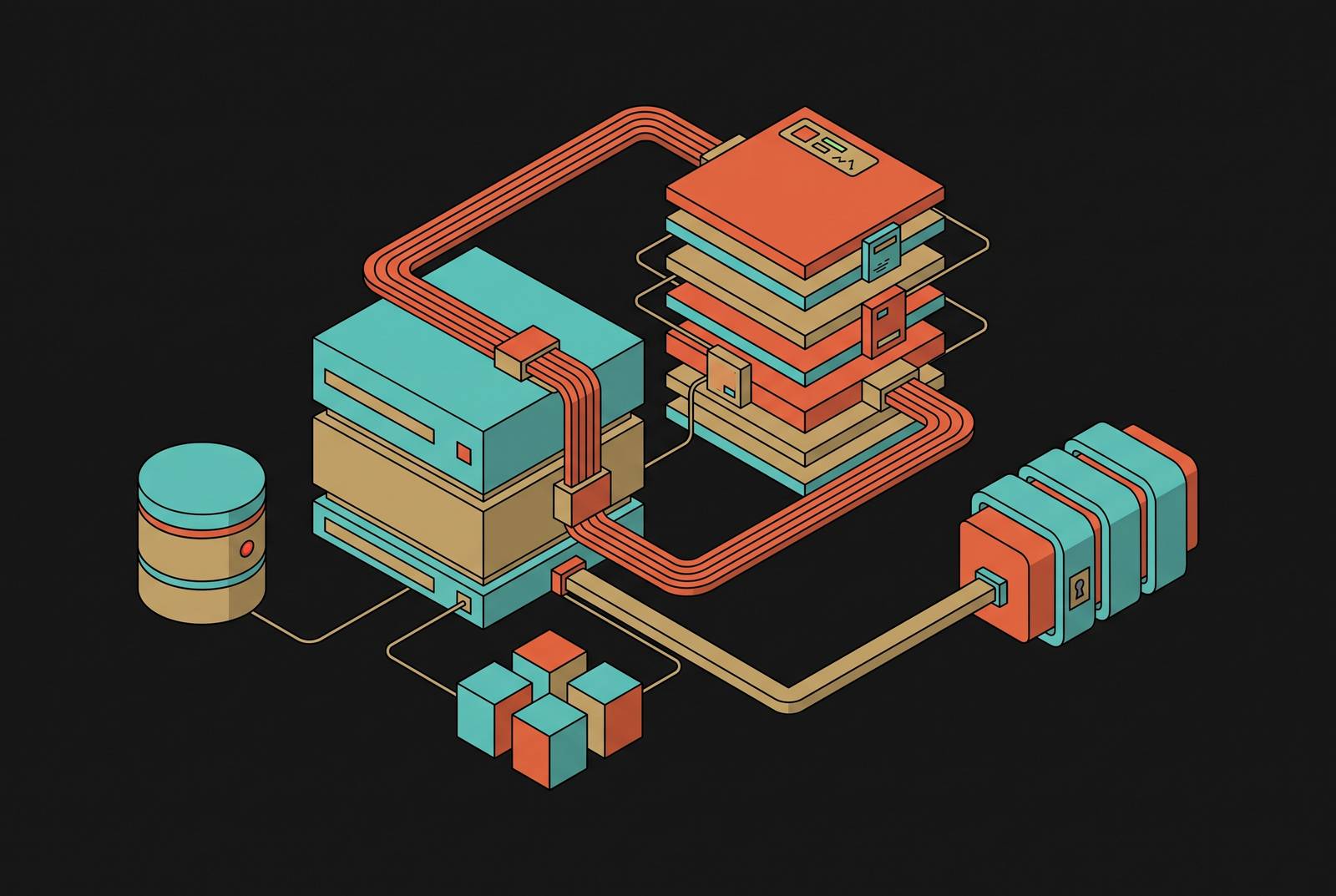 Cover illustration for “Persistent Context and Memory in Local Open-Weight Models”
