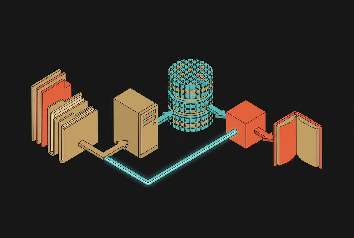Cover illustration for “Self-Hosted RAG Pipelines for Personal Document Libraries”