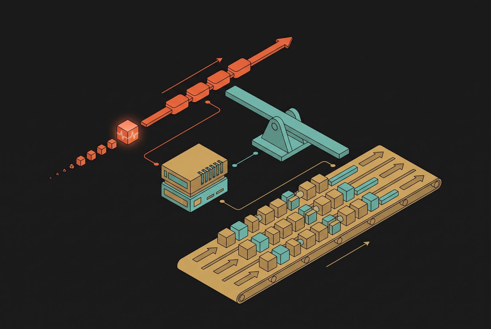 Cover illustration for “First Token Latency vs Throughput Trade-Offs in Local Inference”