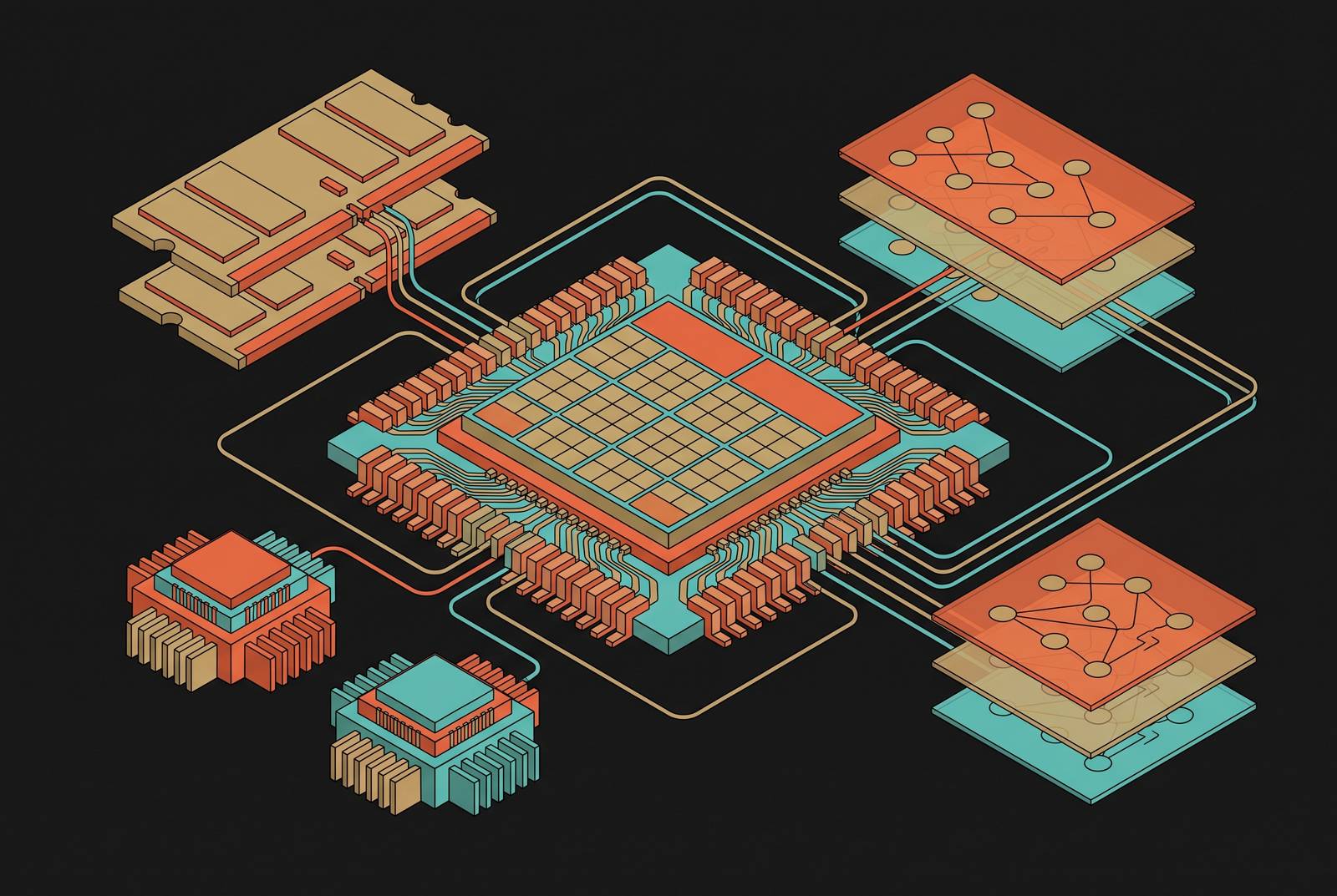 Cover illustration for “Apple Silicon for Local AI Model Inference”