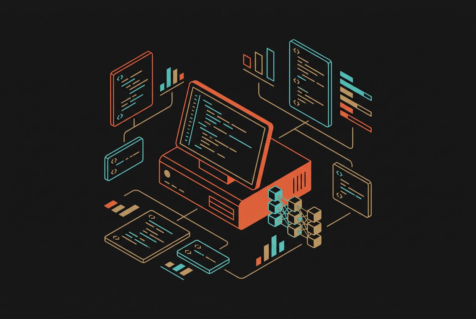 Cover illustration for “Coding Task Performance of Small Local Models”