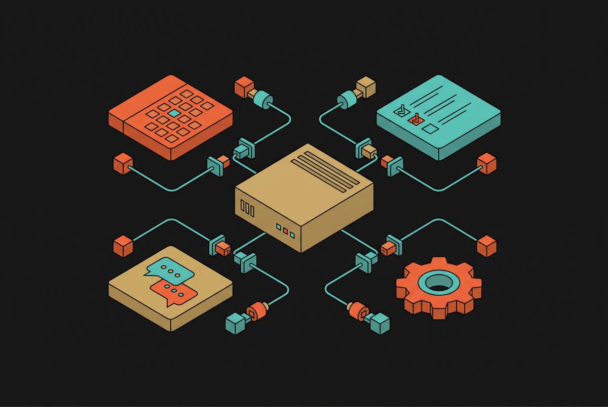 Cover illustration for “Connecting Local AI Models to Productivity Tools via API”