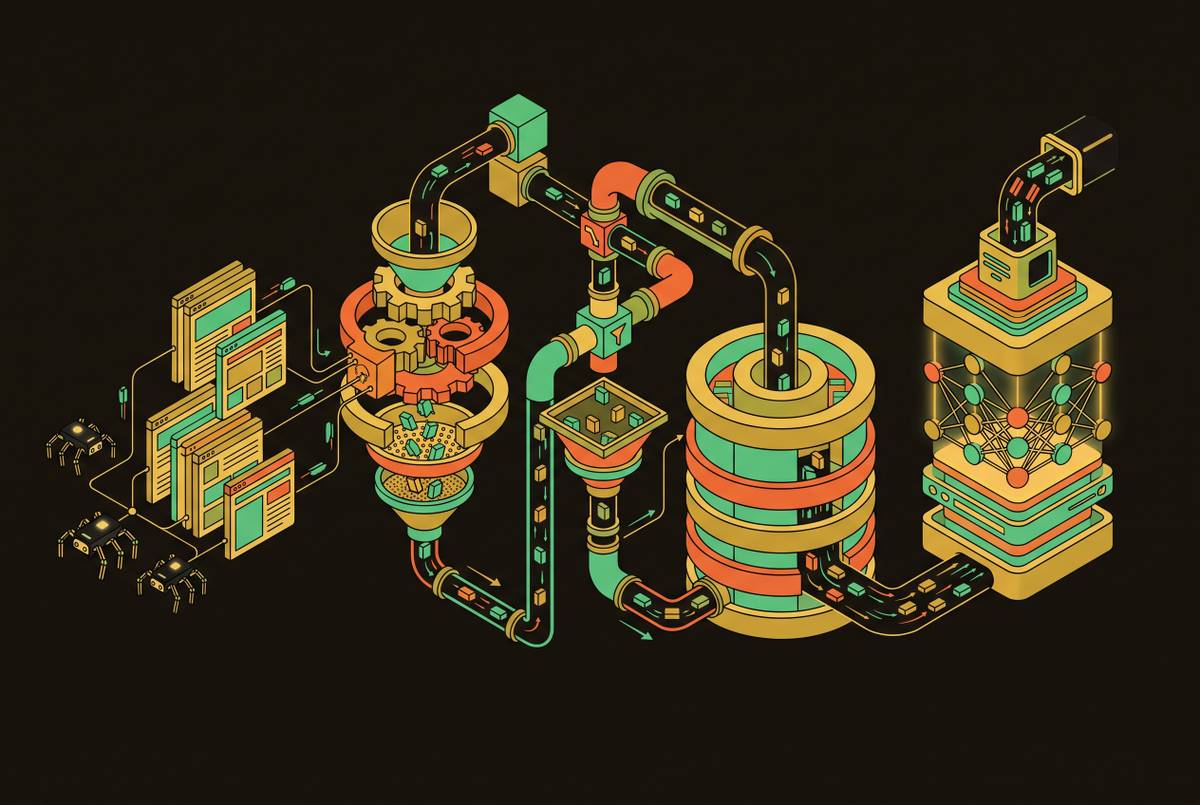 Cover illustration for “Scraping Architecture for LLM Pipeline Data Ingestion”