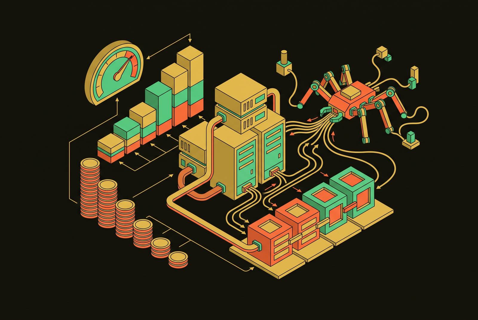 Cover illustration for “Total Cost of Ownership for Self-Hosted Web Scraping Infrastructure”