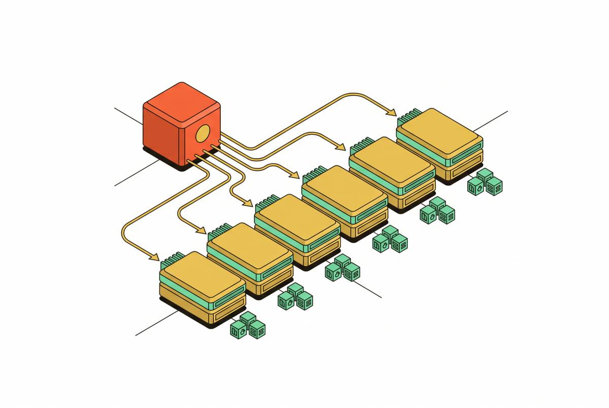Cover illustration for “Horizontal Scaling Strategies for Distributed Crawlers”