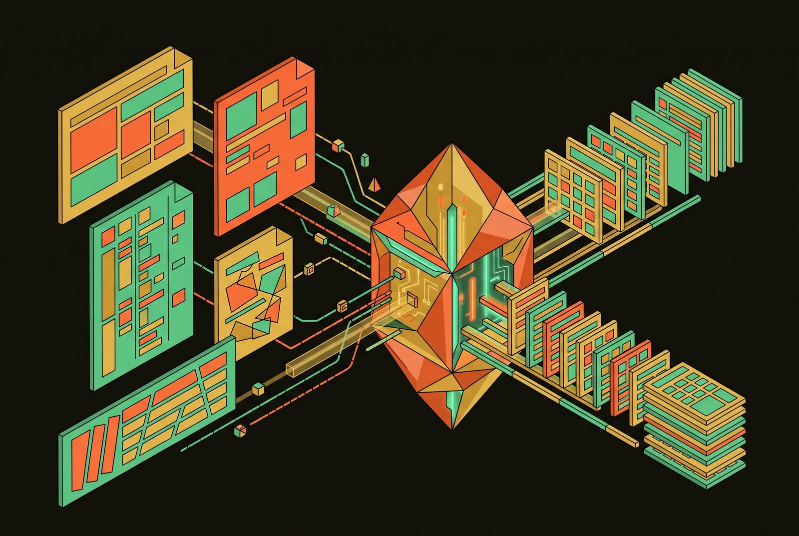 Cover illustration for “AI-Assisted Extraction for Inconsistent Page Layouts”