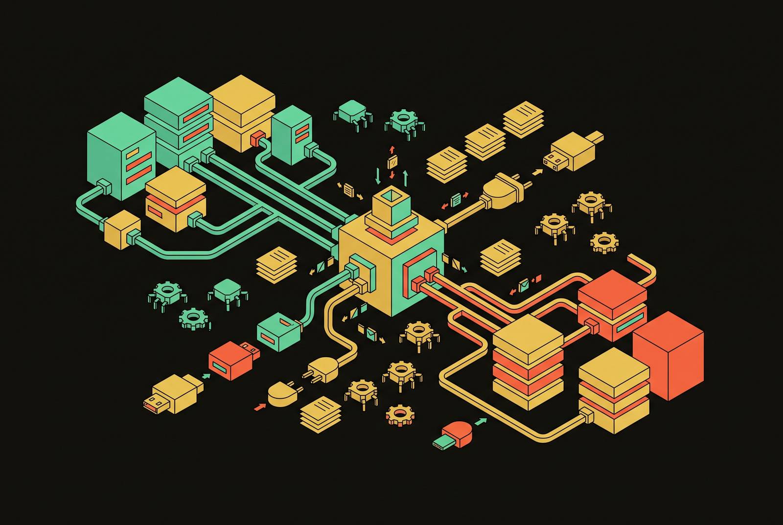 Cover illustration for “Crawl-and-Index API Integration With LangChain and LlamaIndex”