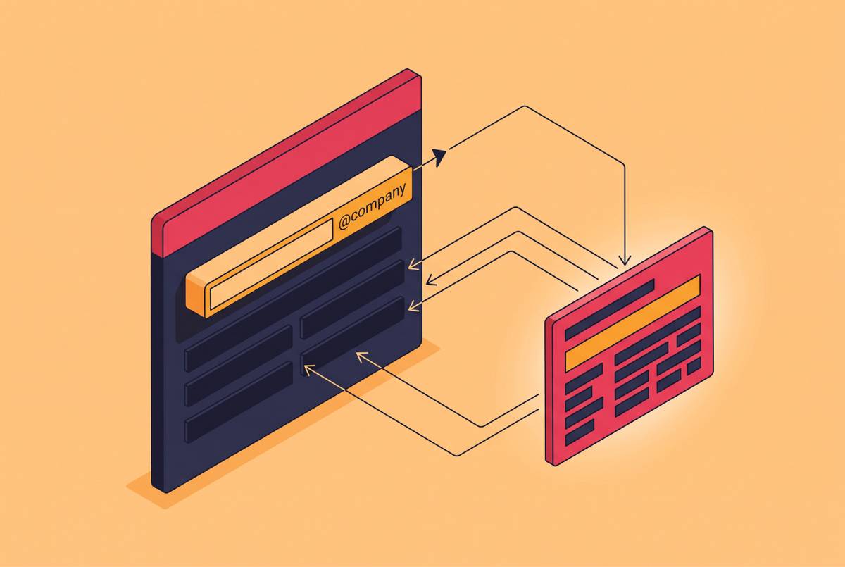 Cover illustration for “Domain-Based Company Autofill in B2B Signup Forms”
