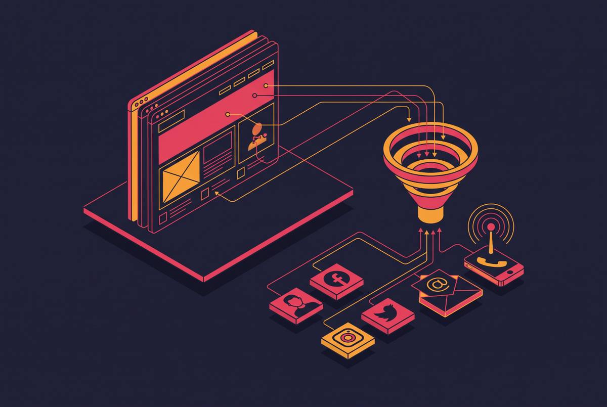Cover illustration for “Extracting Social Profiles and Contact Signals From Company Websites”