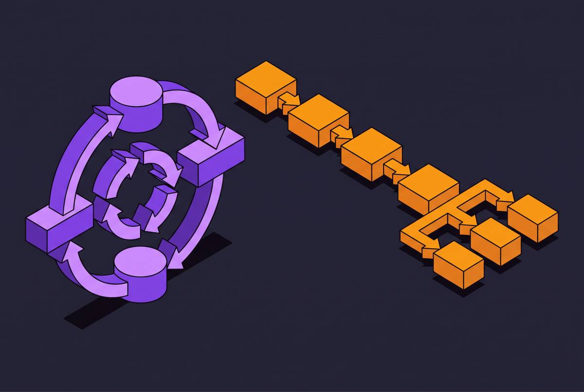Cover illustration for “ReAct vs Plan-and-Execute Loops in Production”