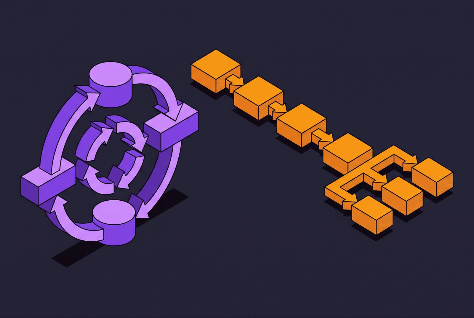 Cover illustration for “ReAct vs Plan-and-Execute Loops in Production”
