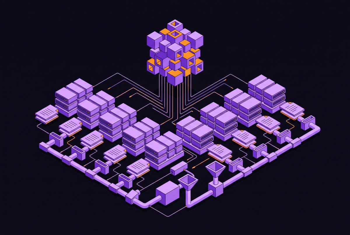 Cover illustration for “Autonomous Agent Orchestration as the Missing Layer in Large-Scale Web Scraping Pipelines”
