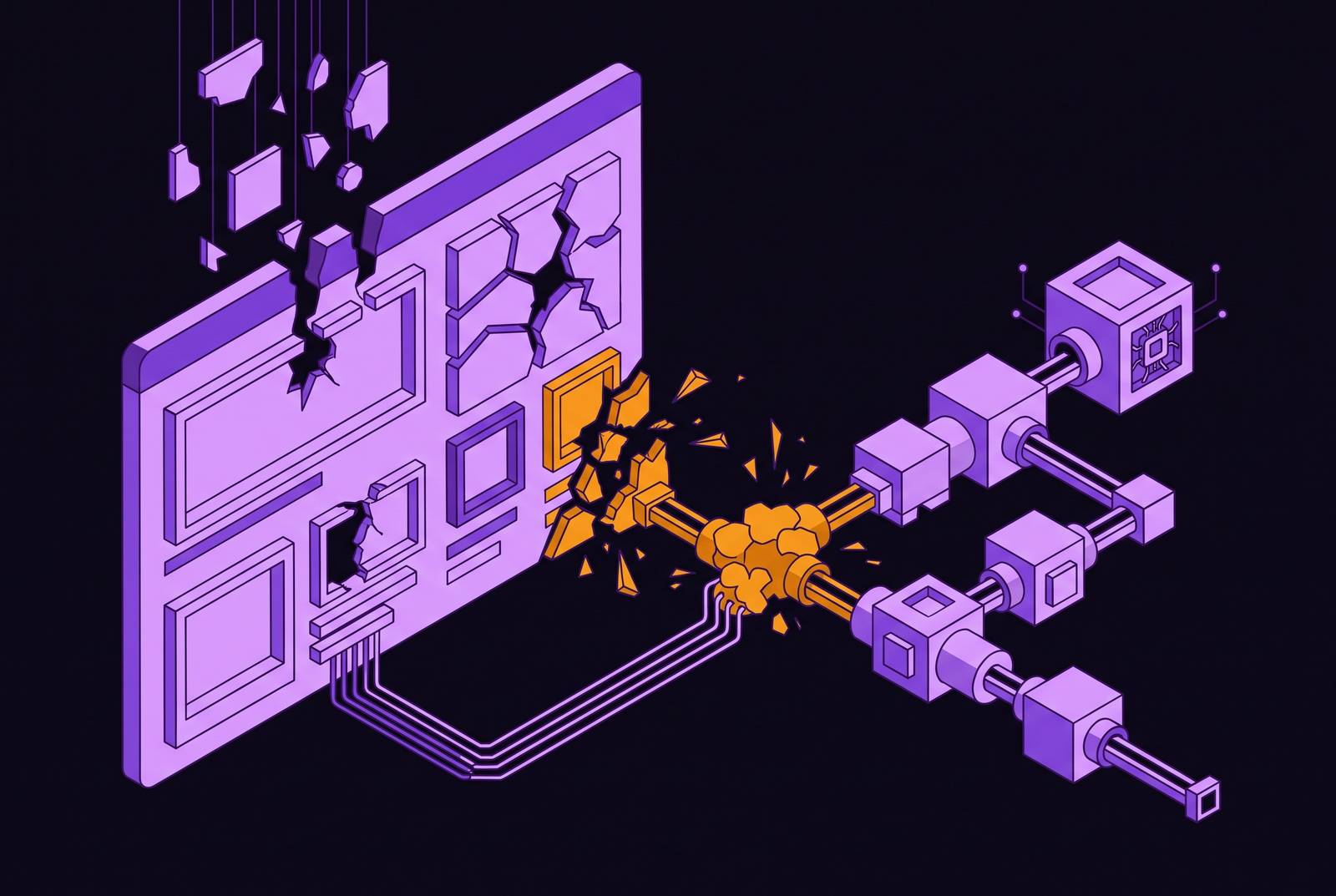 Cover illustration for “JavaScript-Rendered Page Failures in AI Data Pipelines”