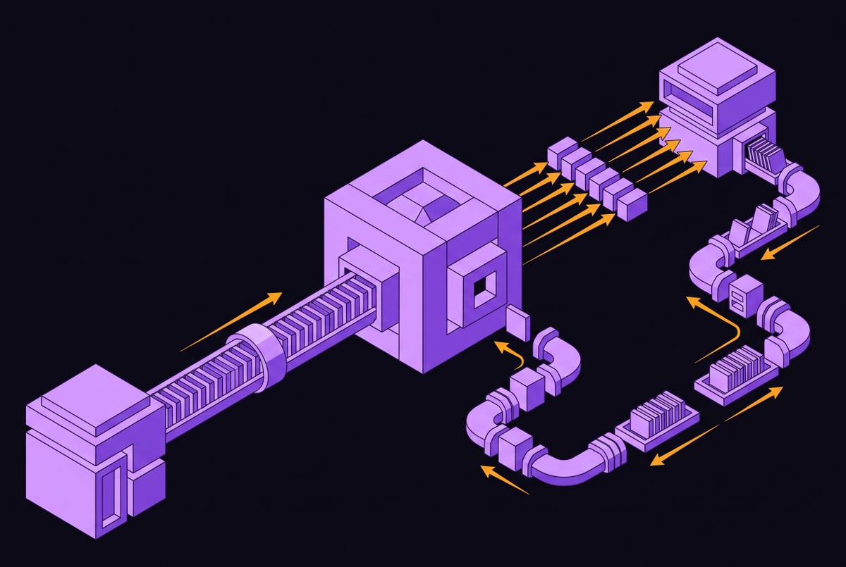 Cover illustration for “Push vs Pull Web Data Delivery and What Each Costs an Agent in Latency and State Complexity”