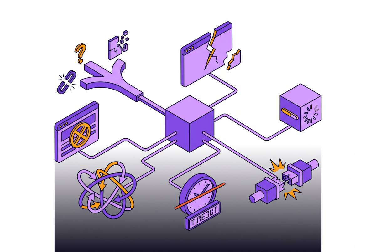 Cover illustration for “Failure Mode Taxonomy for Production Web-Browsing Agents”