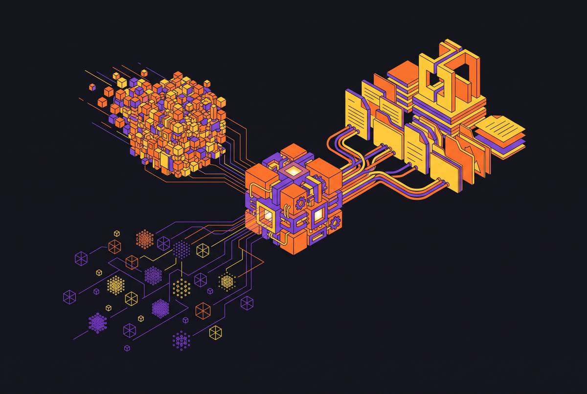 Cover illustration for “Hybrid Search With Dense and Sparse Vectors in RAG”