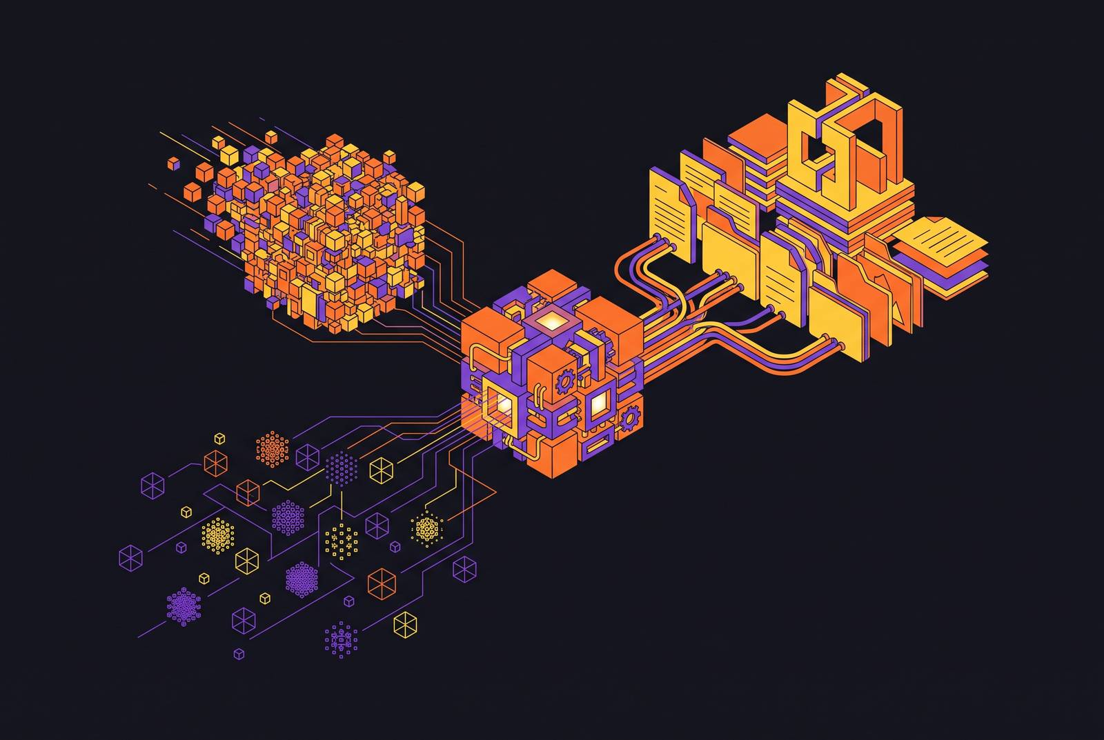Cover illustration for “Hybrid Search With Dense and Sparse Vectors in RAG”
