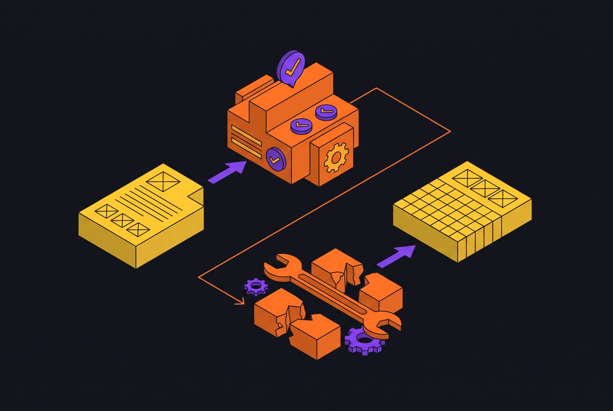 Cover illustration for “Validating and Repairing LLM Extraction Output”