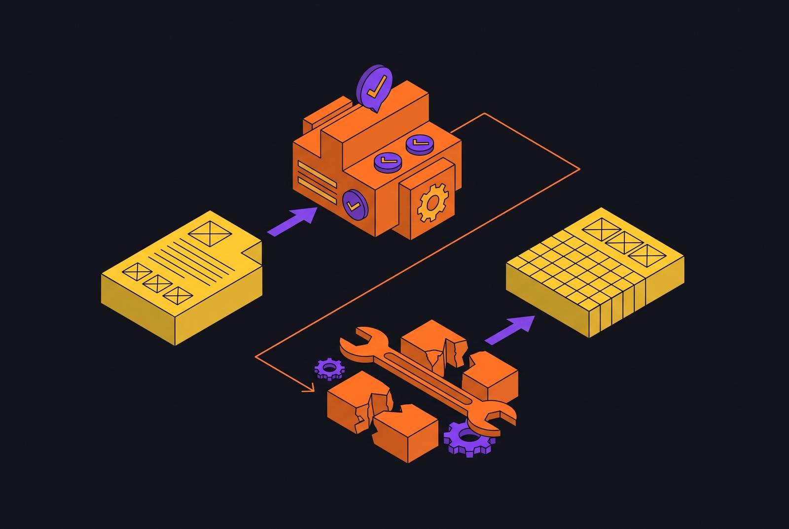 Cover illustration for “Validating and Repairing LLM Extraction Output”