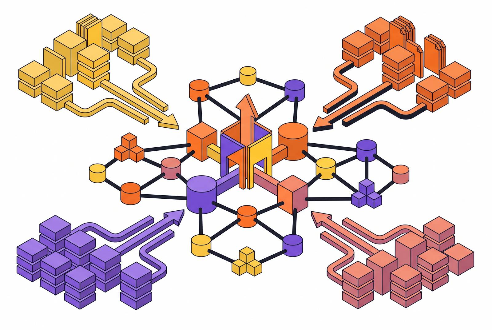 Cover illustration for “Graph-Based Retrieval Augmentation With Knowledge Graphs”