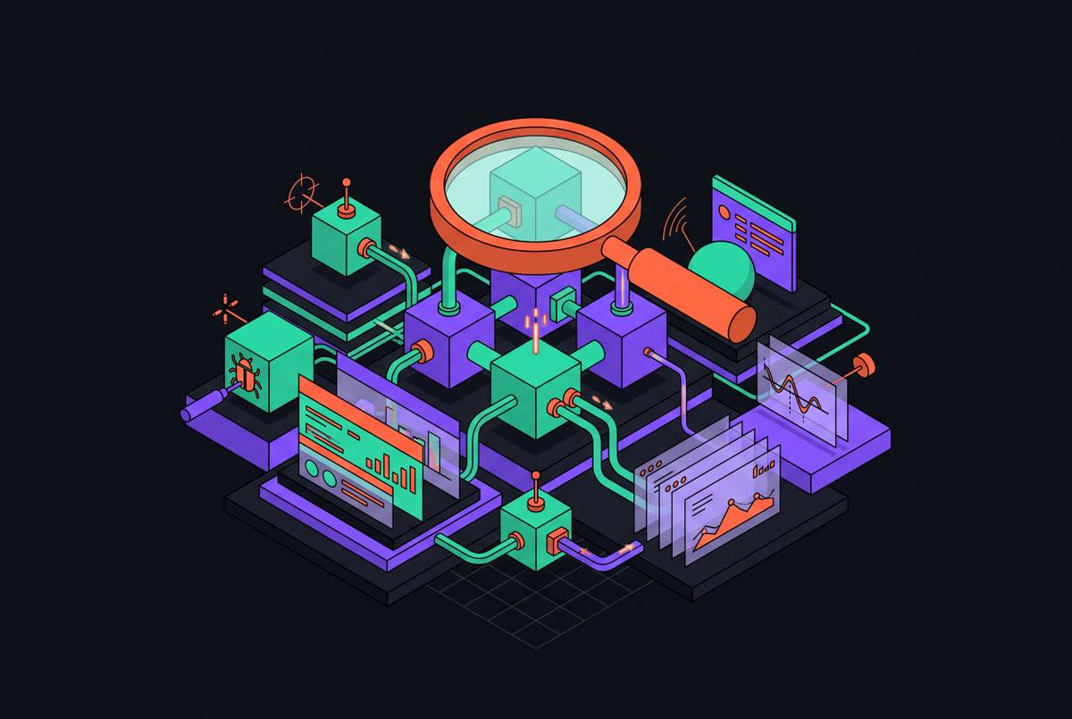 Cover illustration for “Observability and Debugging for AI Agent Systems”