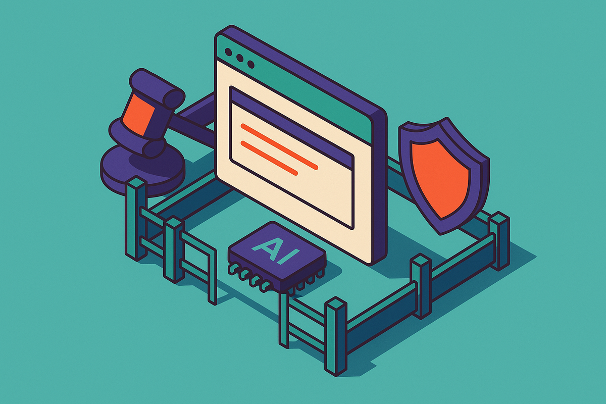 Cover illustration for “Ethical and Legal Boundaries of Web Scraping for AI”