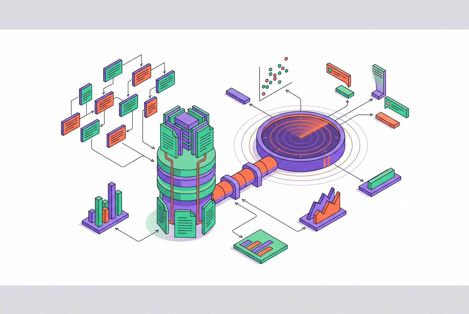 Cover illustration for “Domain-Specific RAG for Competitive and Market Intelligence”