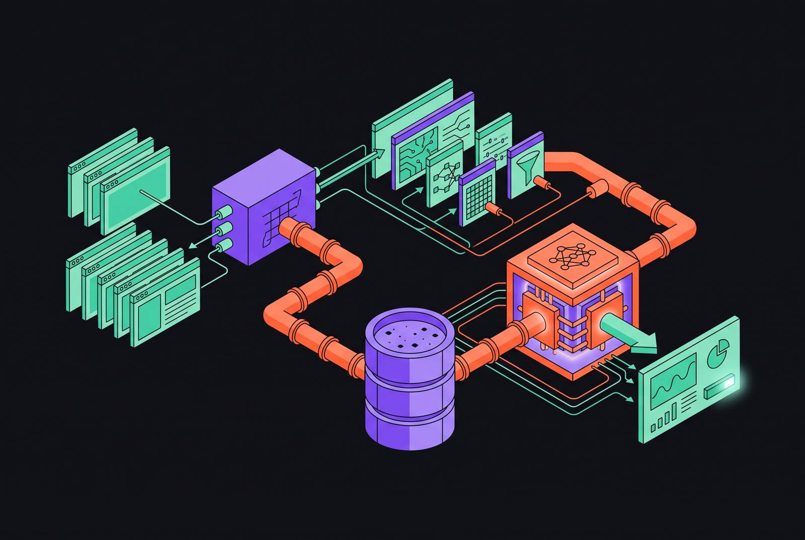 Cover illustration for “Web Scraping Architecture for LLM Applications”