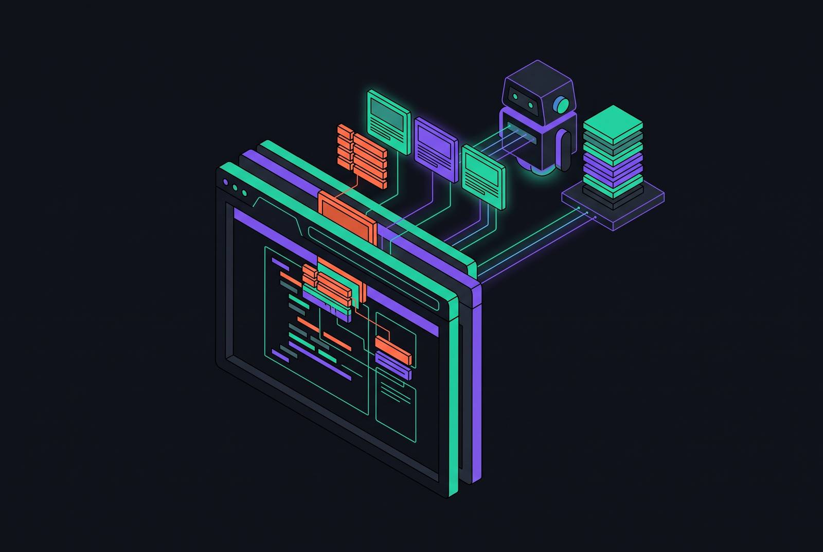 Cover illustration for “JavaScript-Rendered Content Extraction for AI Agents”