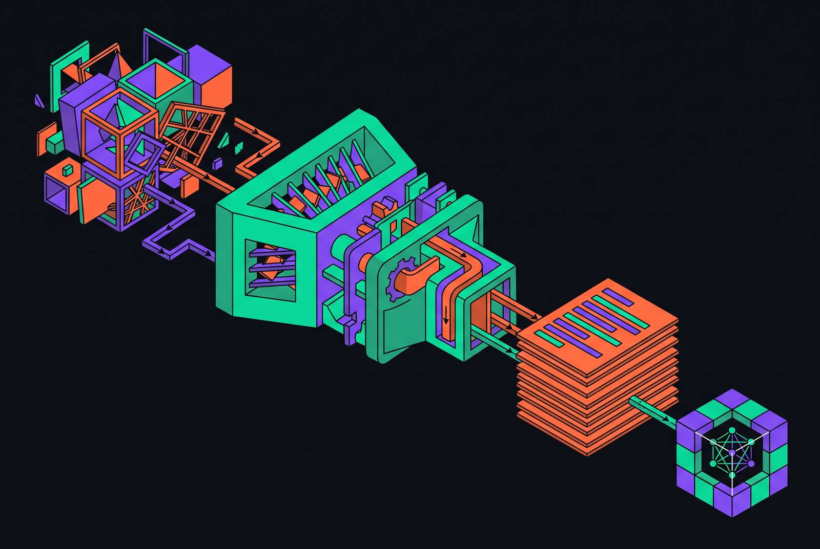 Cover illustration for “Converting Raw HTML to Clean Markdown for LLM Ingestion”