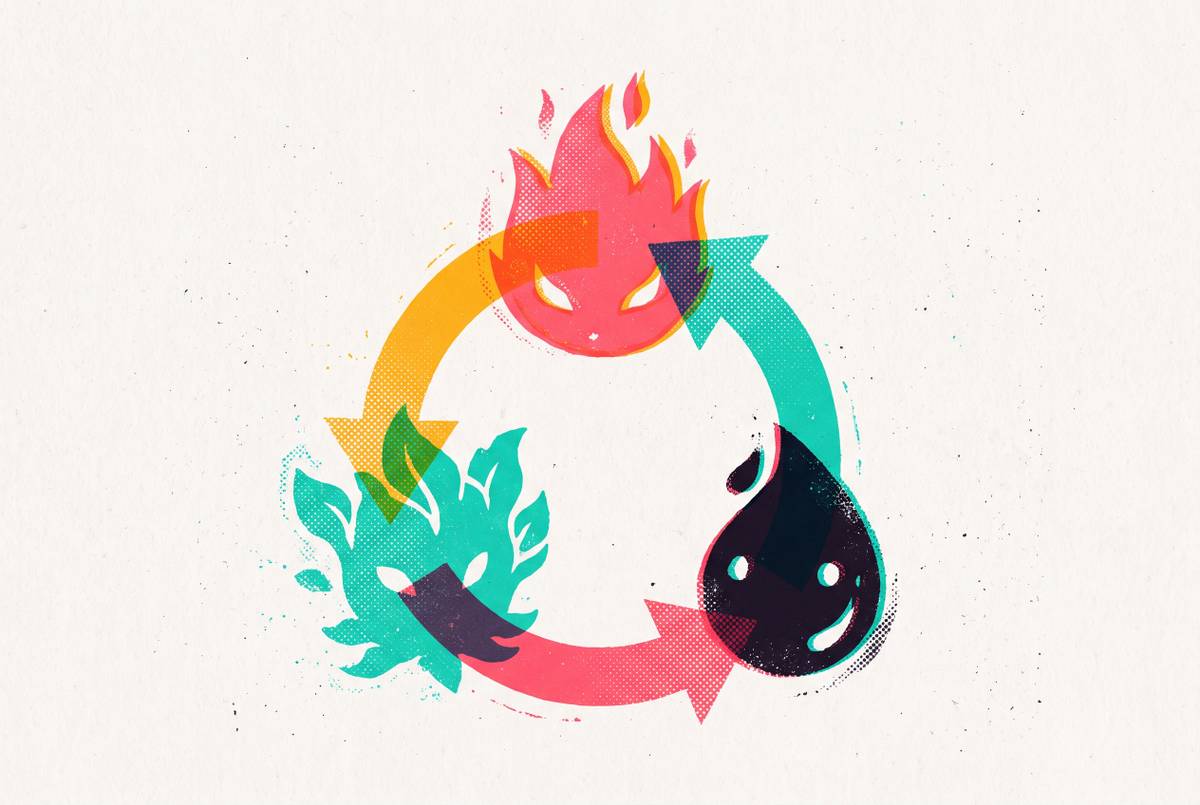 Cover illustration for “Type Advantage and Weakness Systems in Creature Collectors”