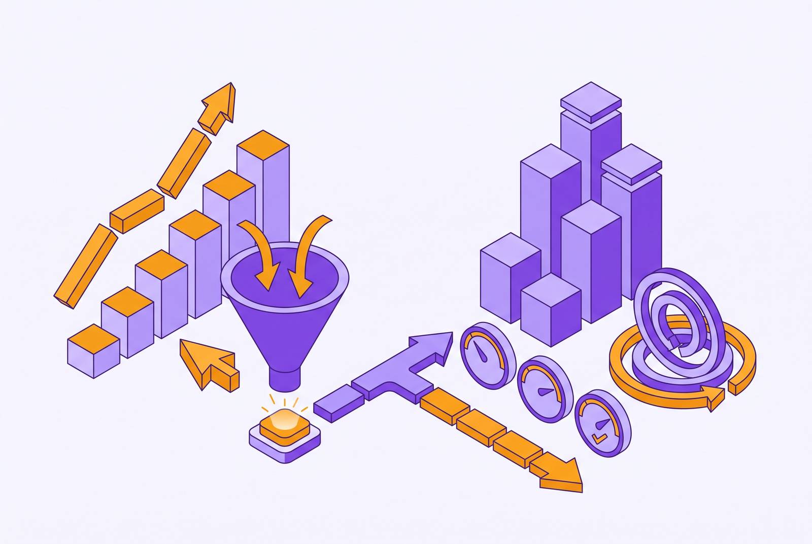 Cover illustration for “Leading vs Lagging Adoption Indicators in PLG Product Analytics”