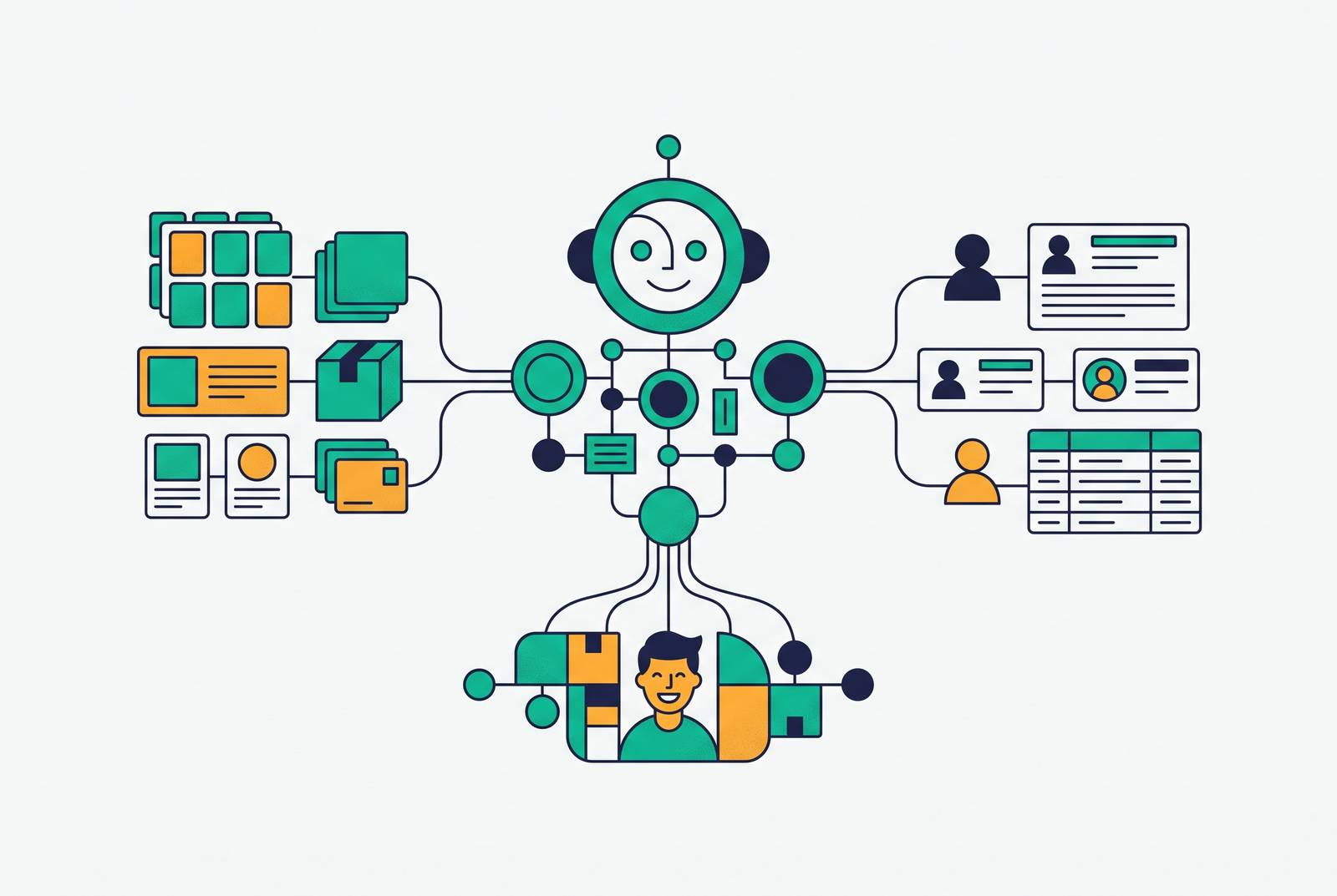 Cover illustration for “AI Agent Personalization Using Combined Product and CRM Data”