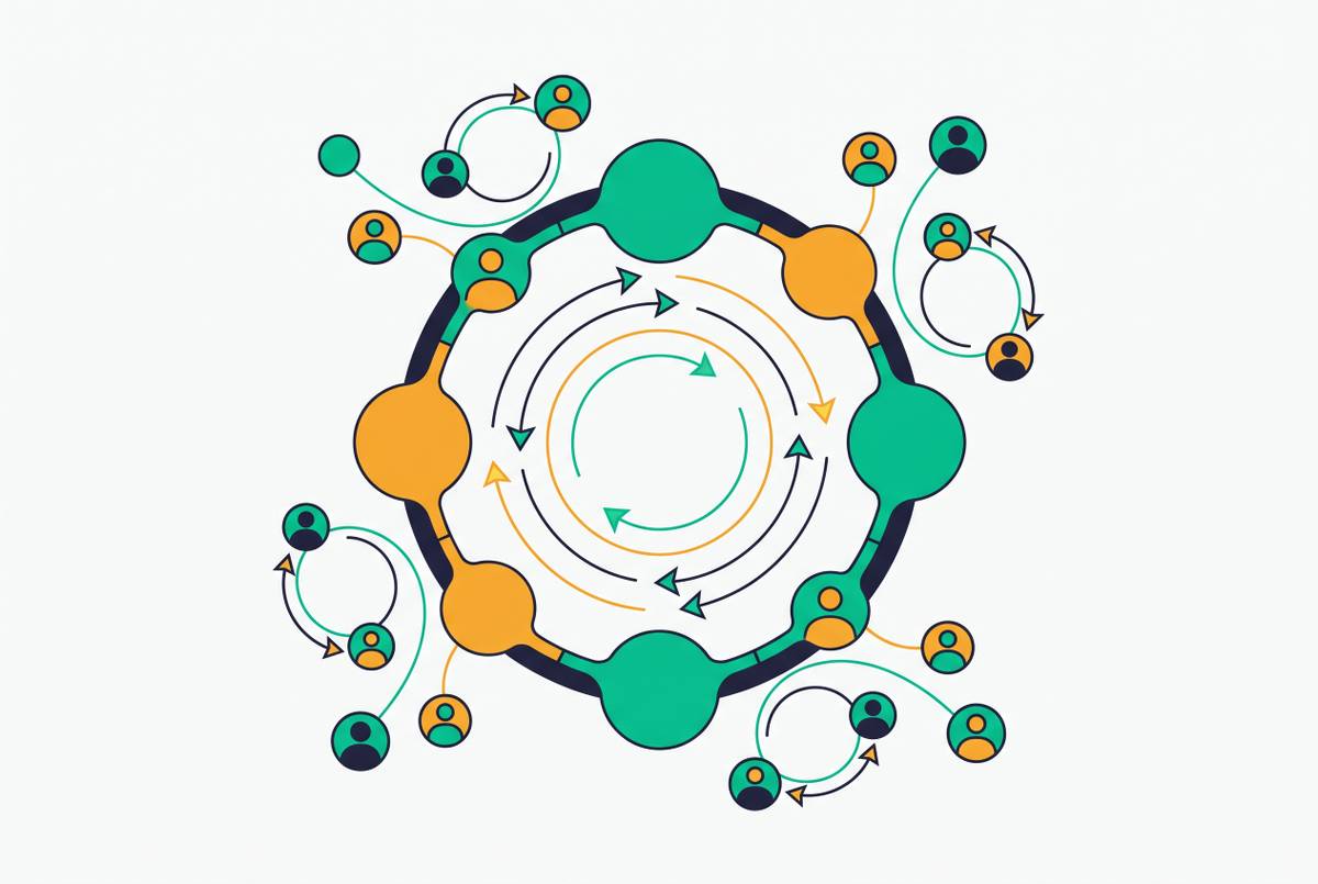 Cover illustration for “Viral and Collaborative Loops in B2B SaaS Products”