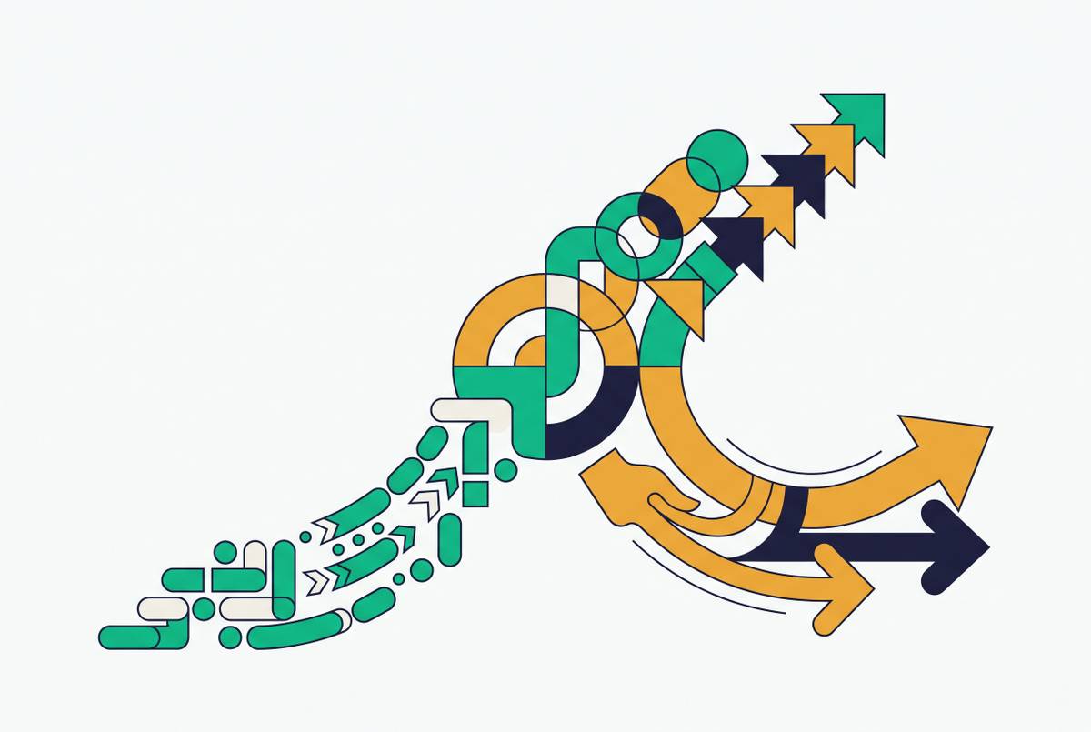 Cover illustration for “PLG and Sales-Assisted Hybrid Motion Design”
