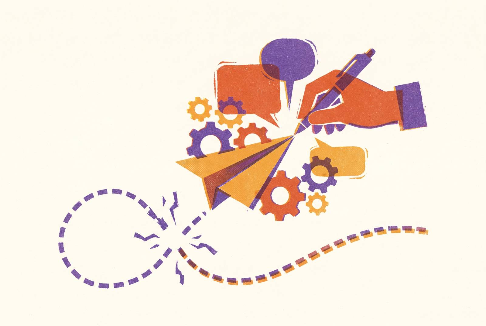 Cover illustration for “Writing Copy for Stalled Onboarding Triggers”