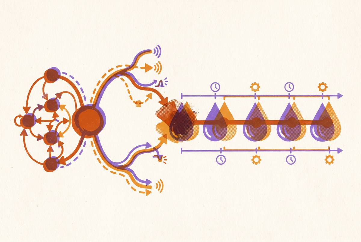 Cover illustration for “Behavior-Based Trigger Logic vs. Time-Based Drip Sequences”