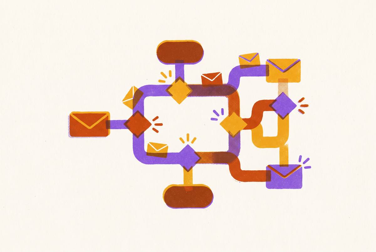Cover illustration for “Structuring the Campaign Logic Behind Event-Triggered Onboarding Emails”