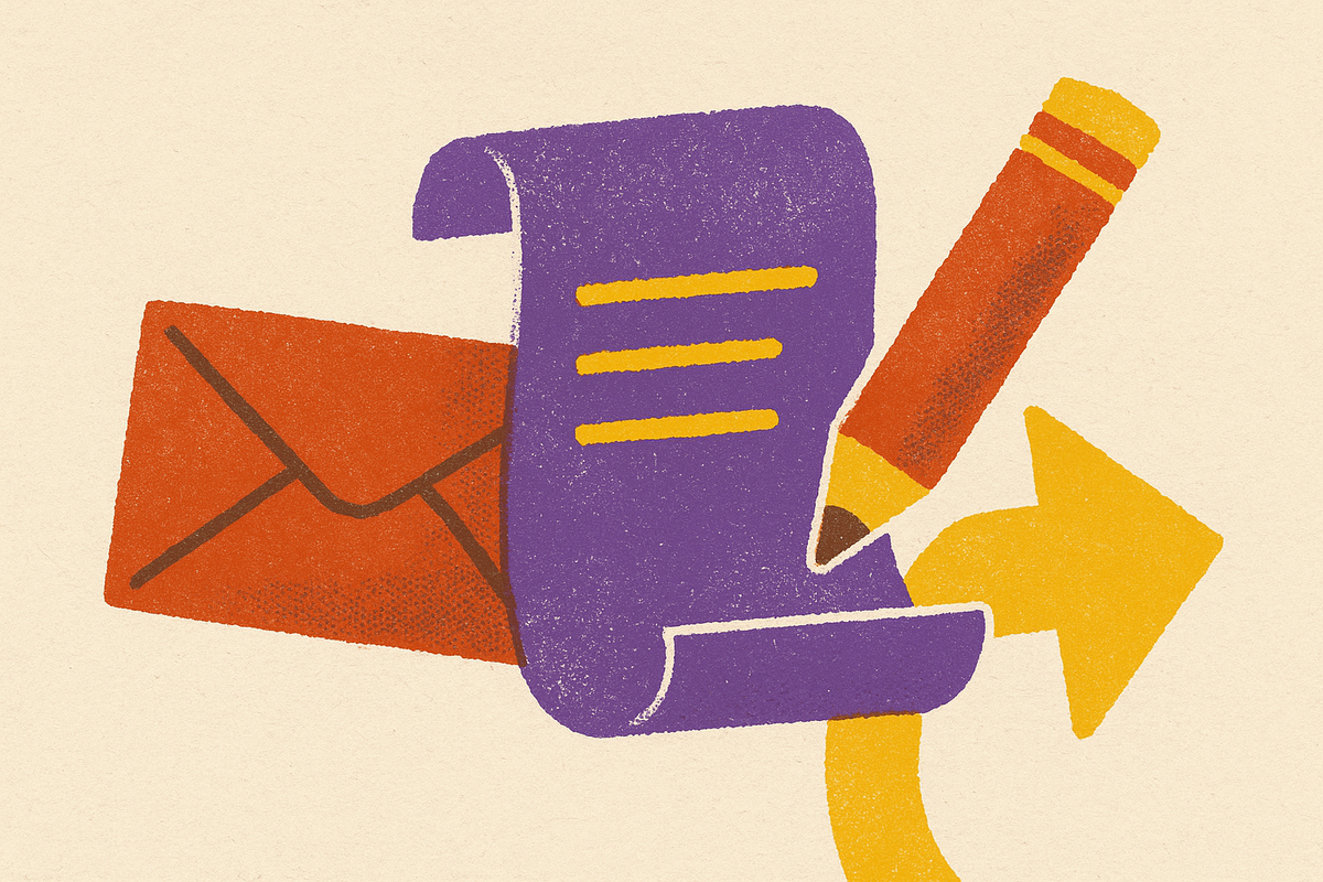 Cover illustration for “Writing the Copy That Lives Inside a Behavior Triggered Onboarding Email”