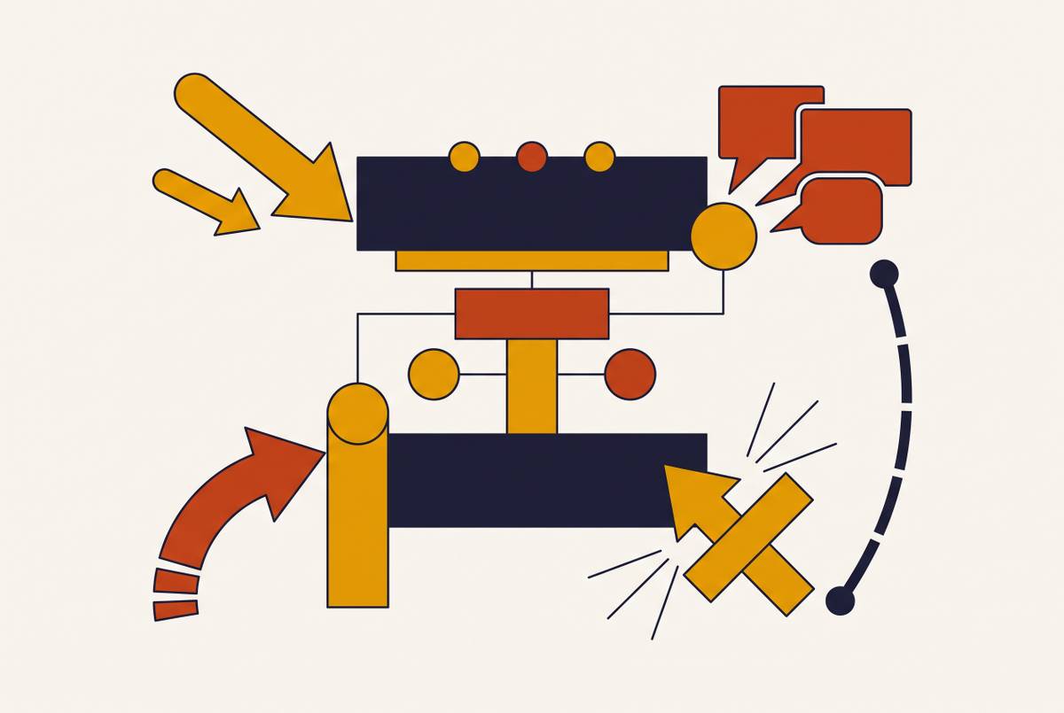 Cover illustration for “Investor Objection Patterns and Pre-Emptive Slide Design”
