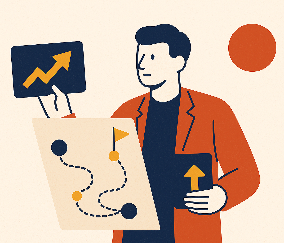Cover illustration for “Crafting the Founder-Market Fit Narrative for First-Time Founders”