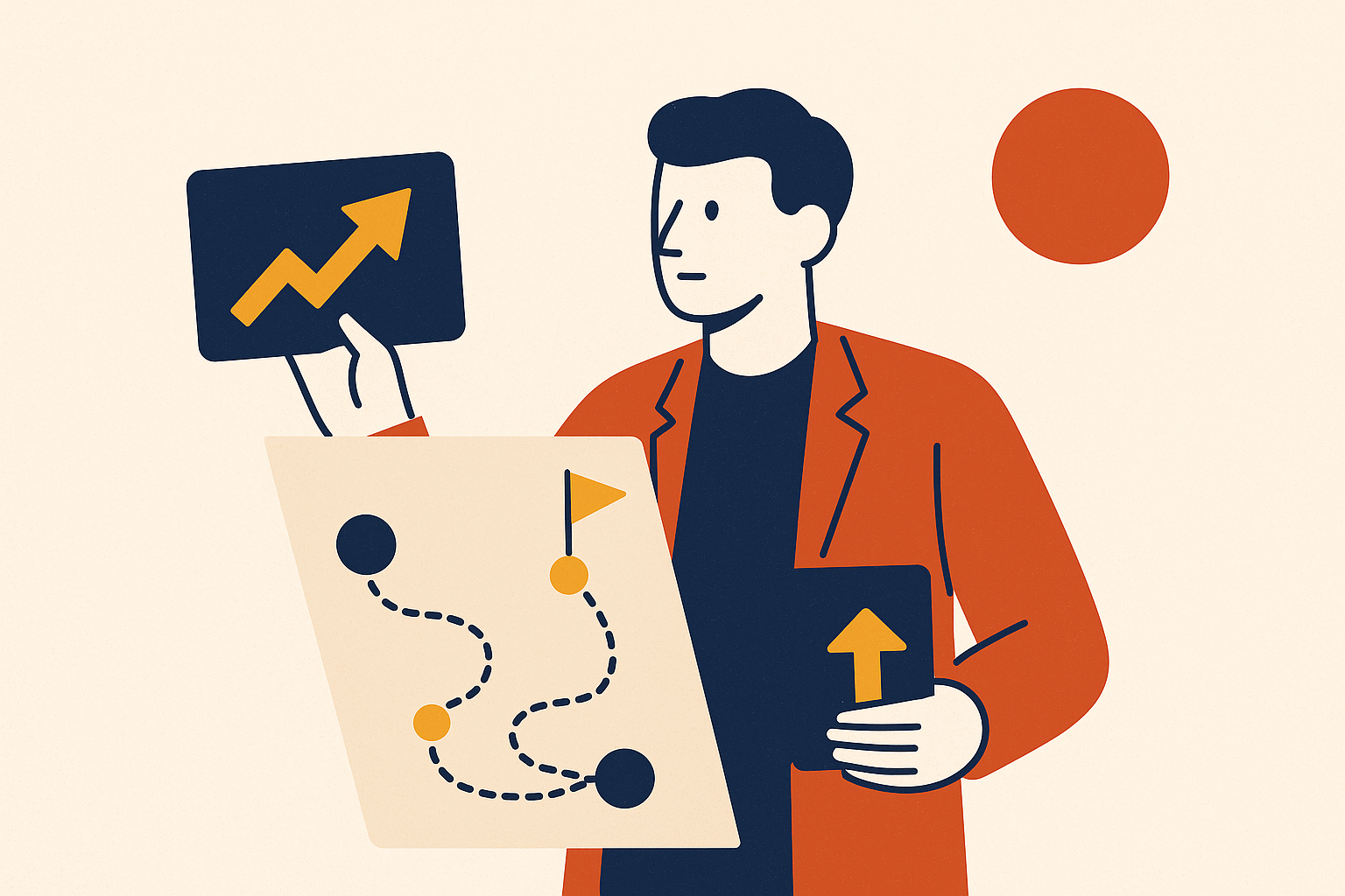 Cover illustration for “Crafting the Founder-Market Fit Narrative for First-Time Founders”