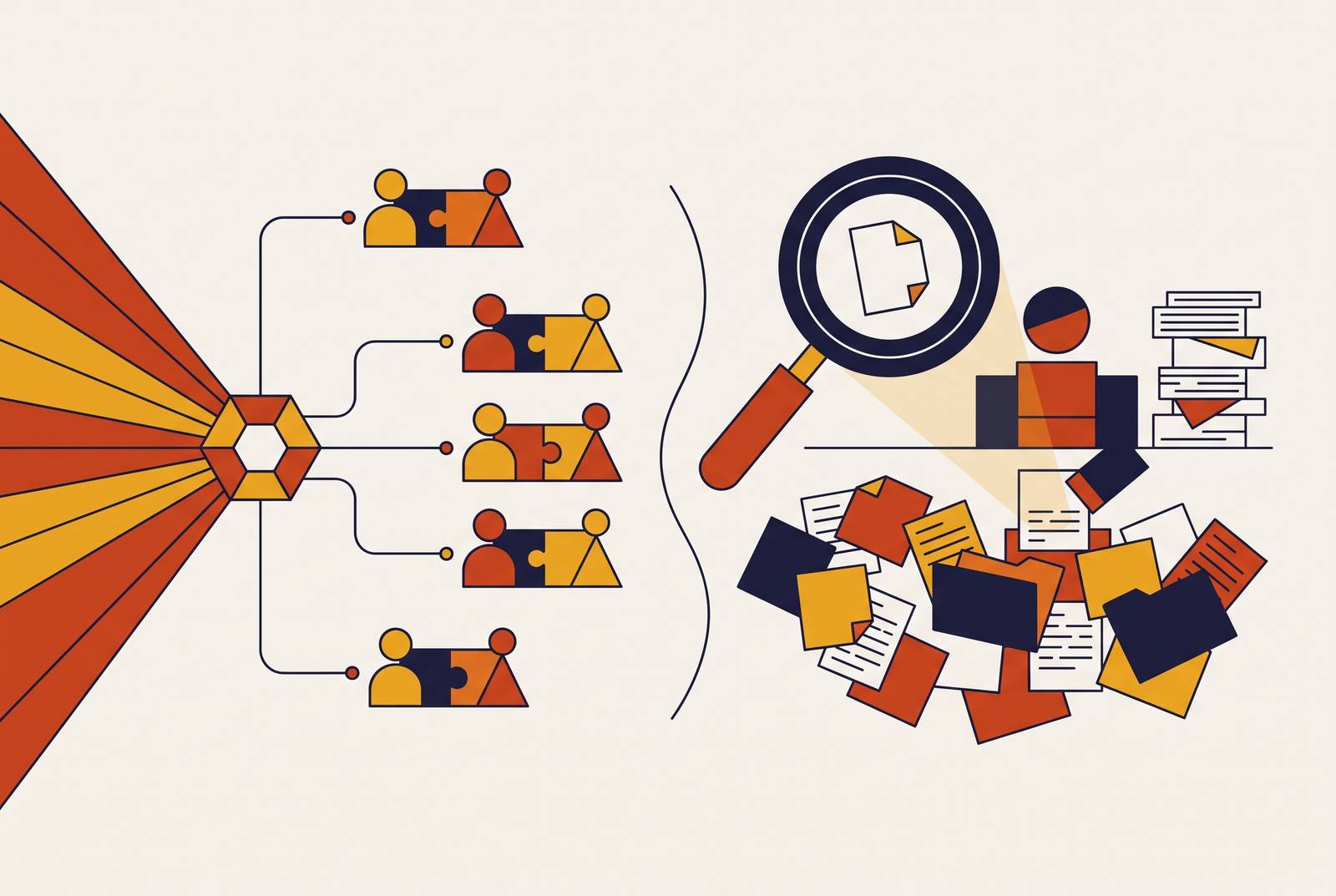 Cover illustration for “AI-Powered Investor Matching Versus Manual Research”